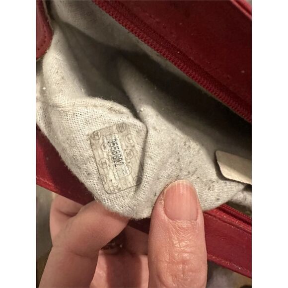 Chanel red leather big pouch - Picture 4 of 16